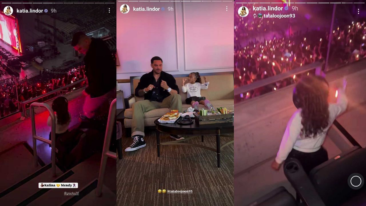 Screenshots of Katia Reguero's Instagram stories (Credits: IG/katia.lindor)